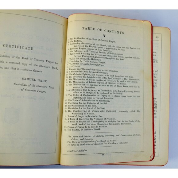 Common Prayer Hymnal 18921889 Protestant Episcopal Joined Books Antique - Picture 9 of 11